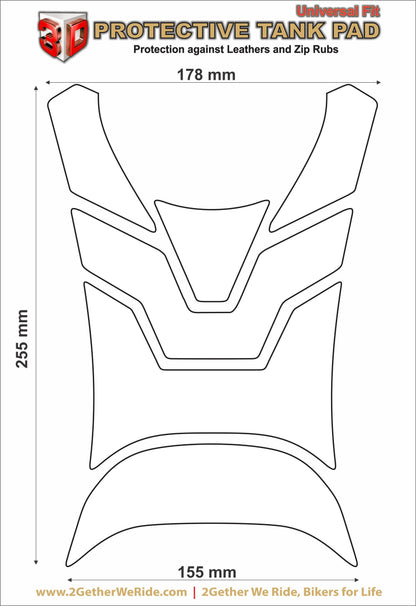 Yamaha Tracer 9 2021 -2023 MT Series. Black and Carbon Motor Bike Tank Pad Protectors.  MT 09. 2021 -2023