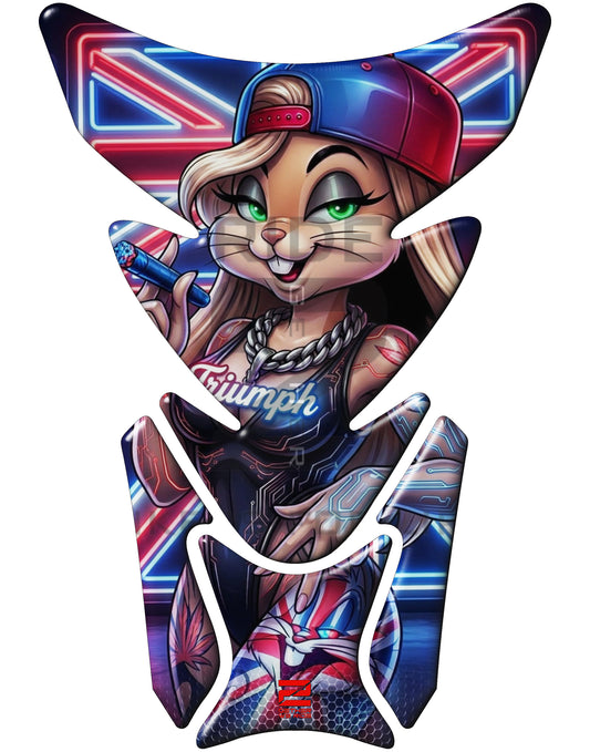 Triumph Biker Bunny Tank Pad Protector