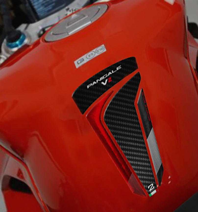 Ducati Panigale V2 Black and Red, standard Motor Bike Tank Pad Protector 2019 -2023