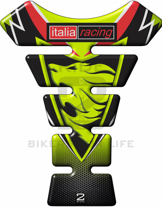 Aprilia  RSV 1000 - MILLE - RS250 - RSV4 - RSV4R - FALCO etc Italia Racing  Green Universal Fit  Motor Bike Tank Pad / Protector