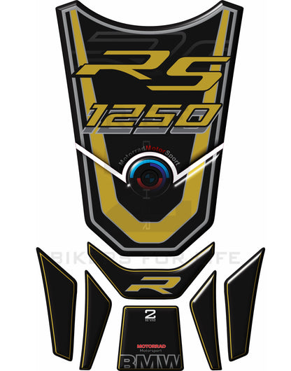 BMW R 1250 RS Gold and Black Motor Bike Tank Pad  Protector 2019 - 2022