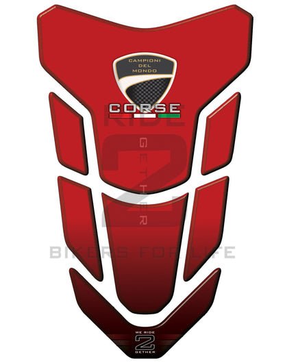 Ducati Red Motor Bike Tank Pad