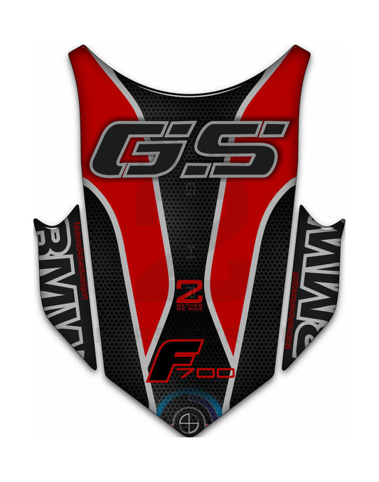 BMW F 700 GS Red  Motor Bike Tank Pad / Protector