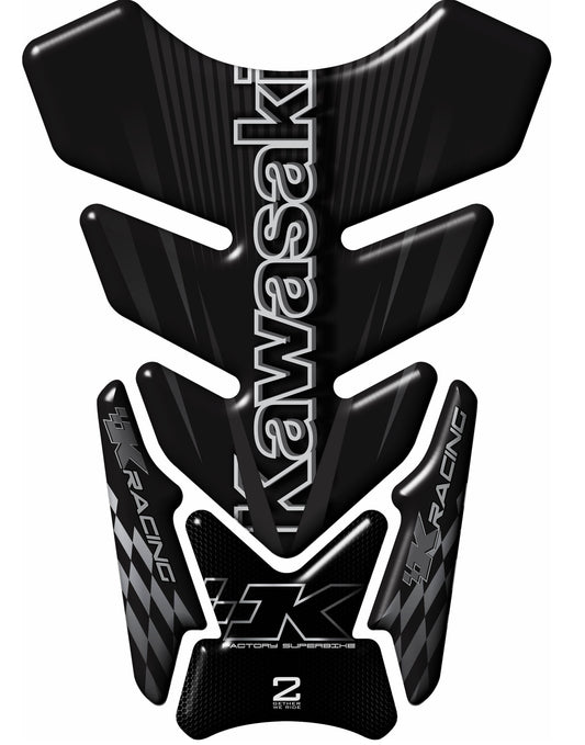 Kawasaki zx6 zx7 zx9 zx10 etc Black Motorcycle Tank Pad Protector