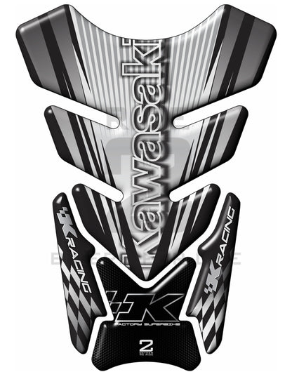 Kawasaki zx6 zx7 zx9 zx10 etc White Motor Bike Tank Pad Protector