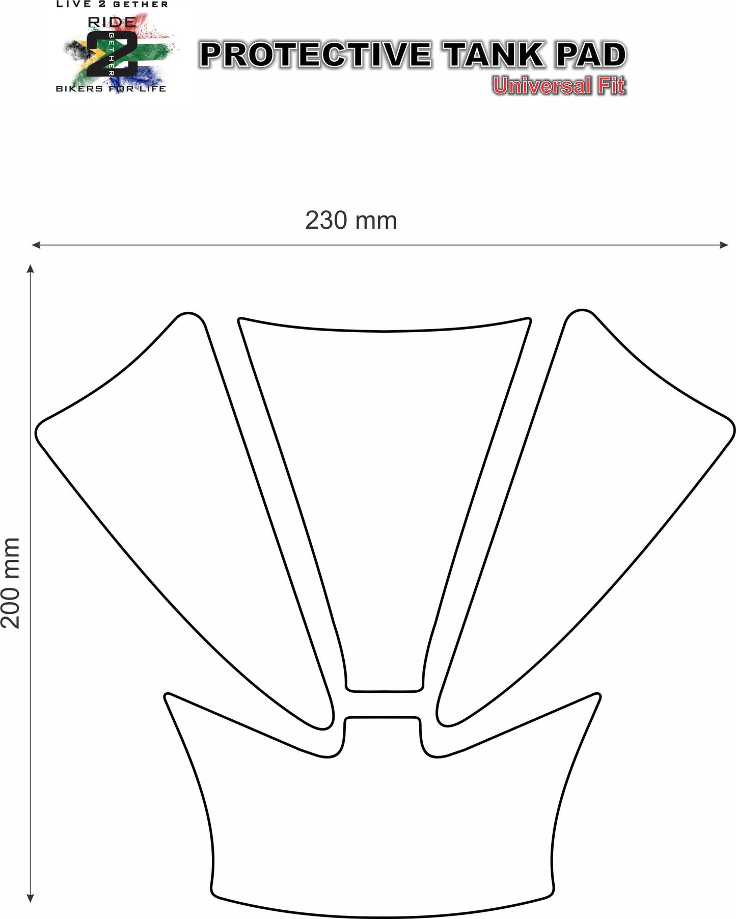 MV Agusta White Standard F4 and F3 Tank Pad