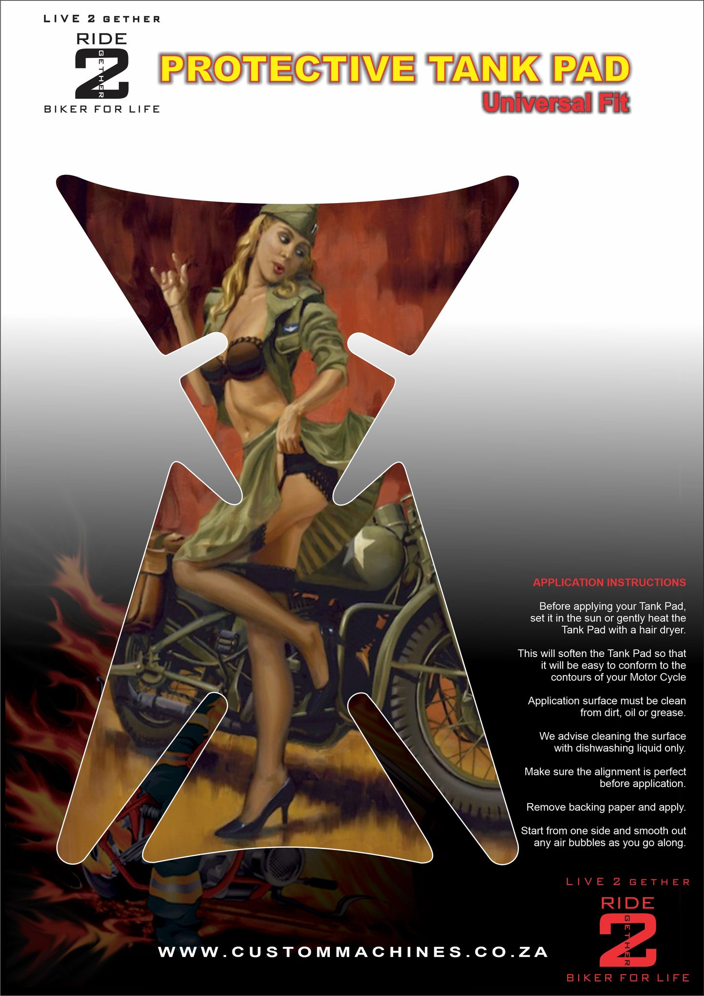 Street Tank Pad | Motorcycle Tank Protector
