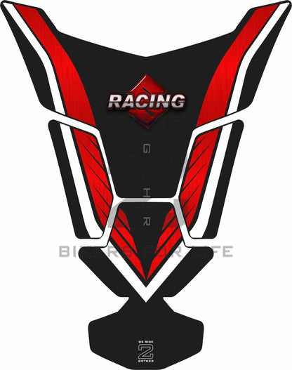 Suzuki Red and Black  Tank Pad Protector. Fits 2016 - 2022 models