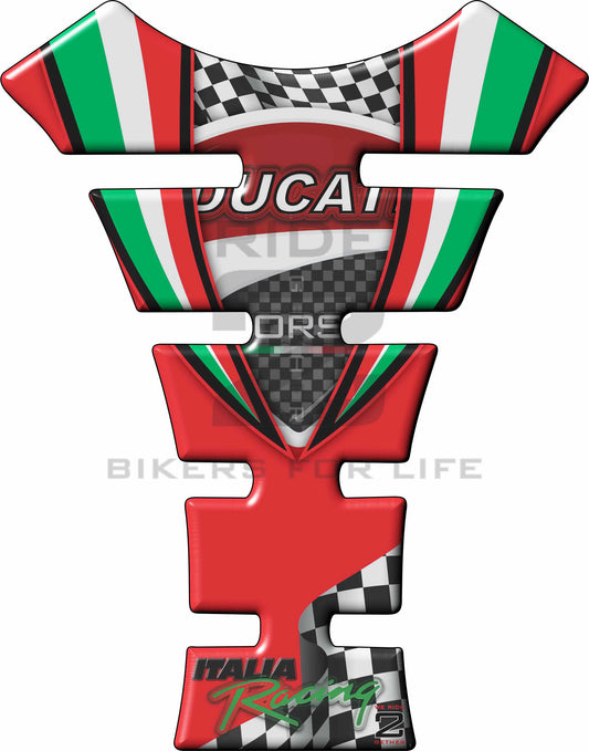 Ducati Red Standard Motor Bike Tank Pad