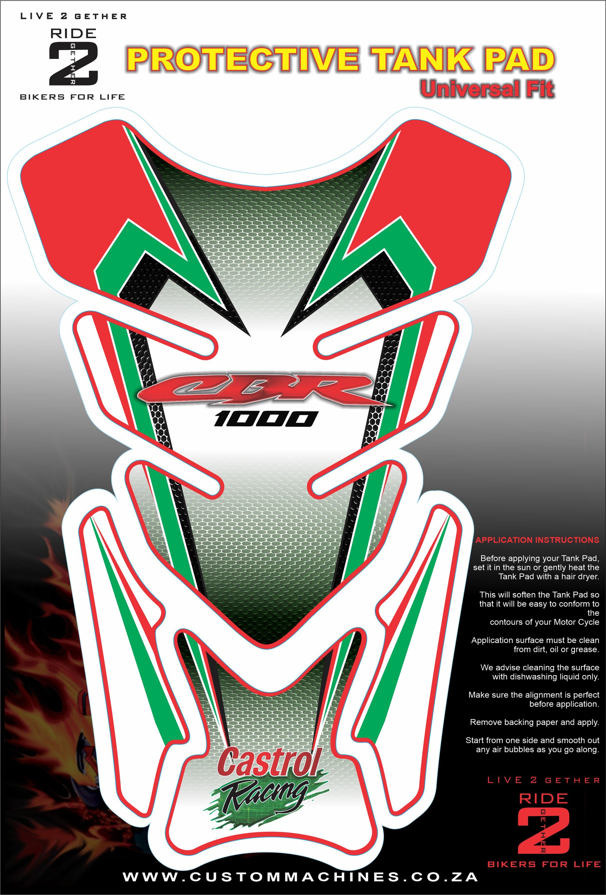 Honda Castrol Racing 1000 Tank Protector
