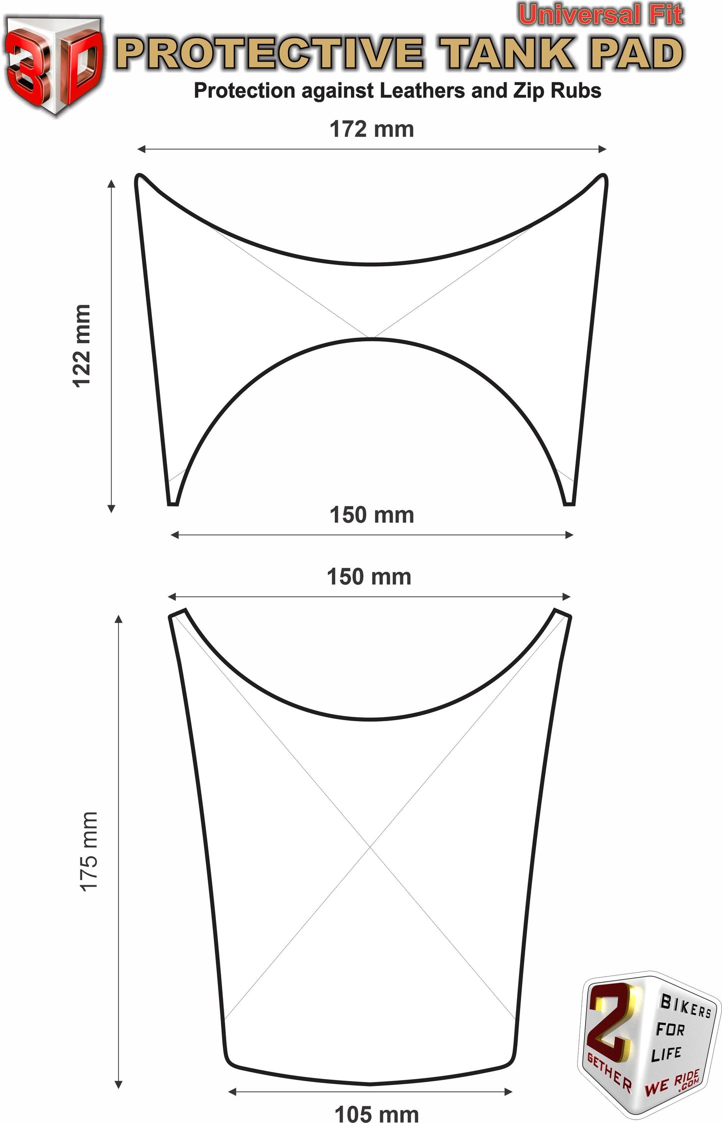Suzuki Katana Grey 2019 - 2023 Tank Pad Protector