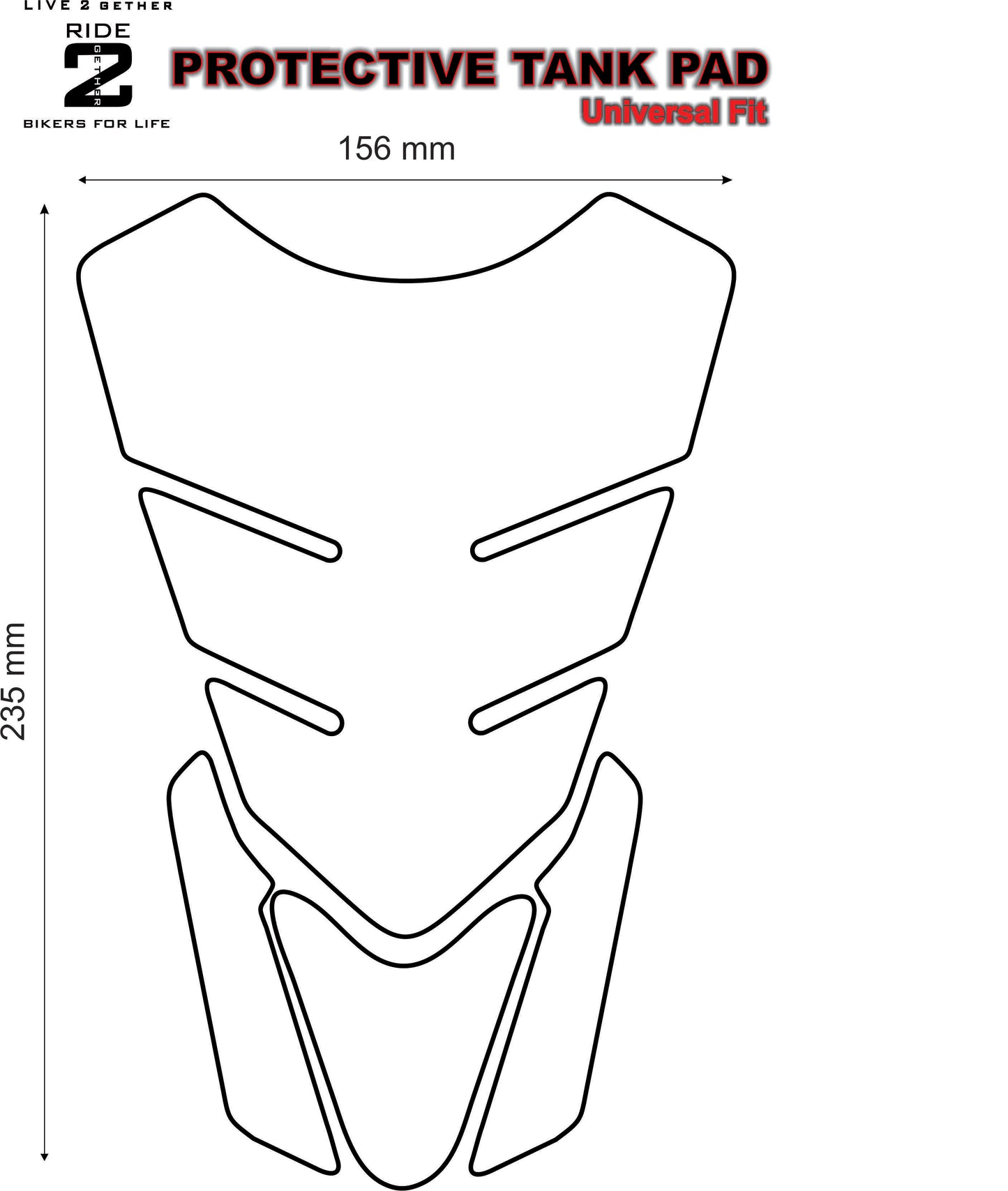 BMW R 1200 GS Adventure Red Tank Pad