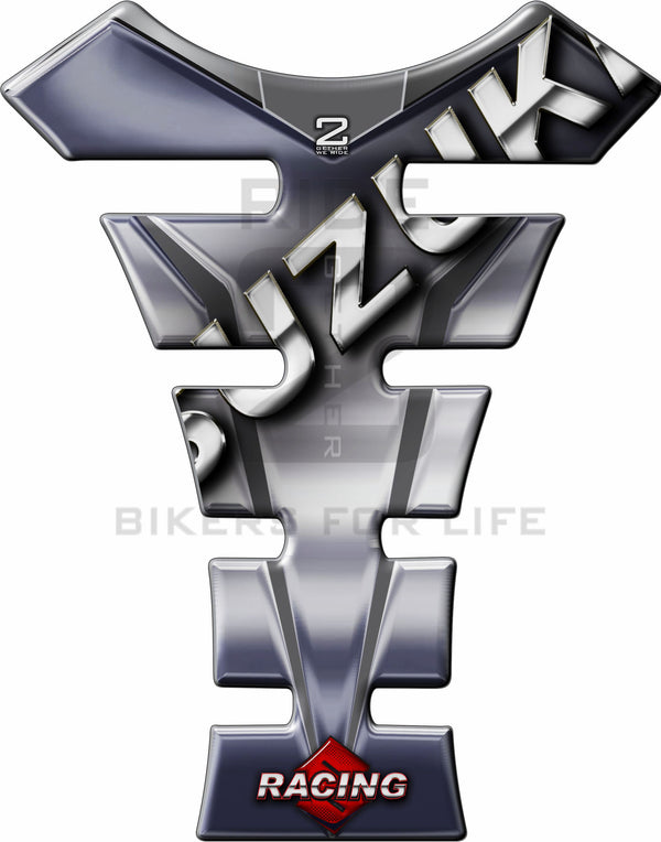 Suzuki Chrome Motor Bike Tank Pad Protector. Fits 1990 2023 models